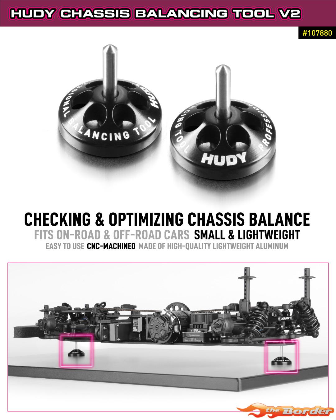 HUDY Chassis Balancing Tool (2) V2 107880 - Afbeelding 3