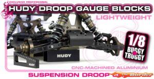 HUDY Chassis Droop Gauge Support Blocks 30mm 1/8 Off-Road (2) 107704