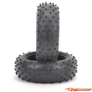 Schumacher Mini Spike Front Green Tires 2.2" 1/10 (2) U6515