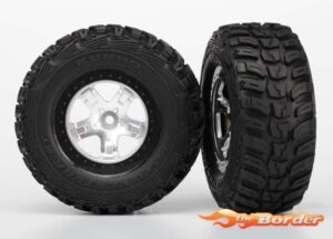 Traxxas Tire & Wheel Assy Glued (Sct) 2WD Rear & 4WD F/R 5880