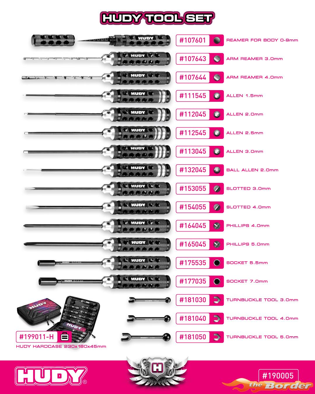 HUDY Limited Edition Tool Set + Carrying Bag 190005 - Afbeelding 3