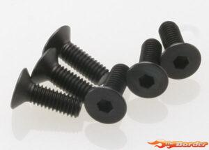 Traxxas Screws - 4x12mm countersunk machine 2542