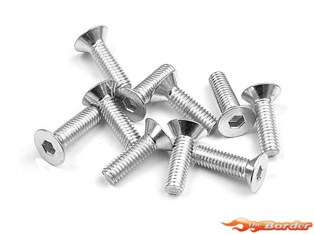 XRAY Hex Screw Sfh M3x10 Silver (10) 904310