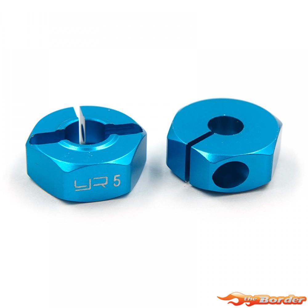 Yeah Racing Alum. Wheel Adapter Set thick 5mm (BU) for All 1/10 Touring Car WA-015 - Afbeelding 4