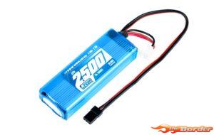 LRP VTEC LiPo 2500mAh RX-Pack 2/3 Straight - RX-only - 7.4V 430351