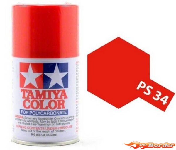 Tamiya PS-34 Bright Red - 100ml Spray Can 86034