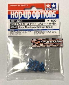 Tamiya 5mm Aluminum Ball Nut - Blue 10pcs. 53640
