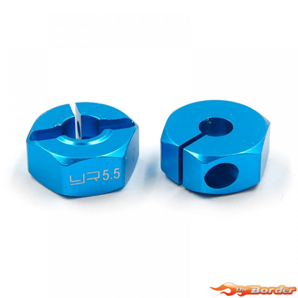 Yeah Racing Alum. Wheel Adapter Set thick 6mm (BU) for All 1/10 Touring Car WA-016BU - Afbeelding 5