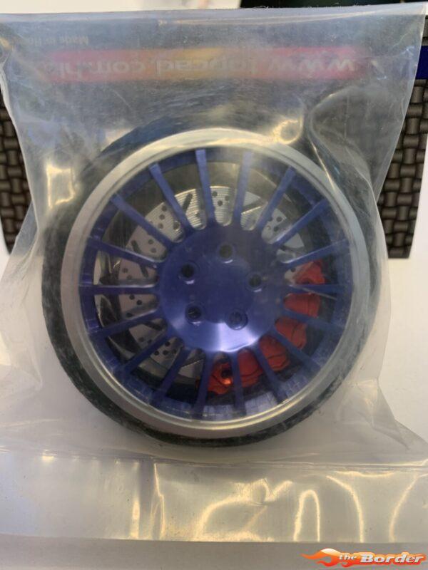 BRP Alu Universal 18-Spoke Steering Wheel Blue incl. Disc Brake set)