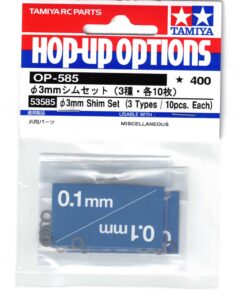 Tamiya Φ3mm Shim Set (3Types/10pcs.Each) 53585