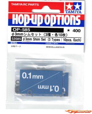 Tamiya Φ3mm Shim Set (3Types/10pcs.Each) 53585