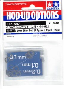 Tamiya Φ5mm Shim Set (3Types/10pcs.Each) 53587
