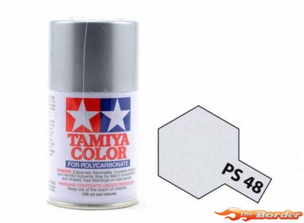 Tamiya PS-48 Semi-Gloss Silver Anodized Aluminium (Chrome) - 100ml Spray Can 86048