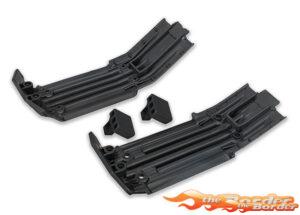 Traxxas X-Maxx Skidplate, Front & Rear/Rubber Impact Cushion (2) 7744