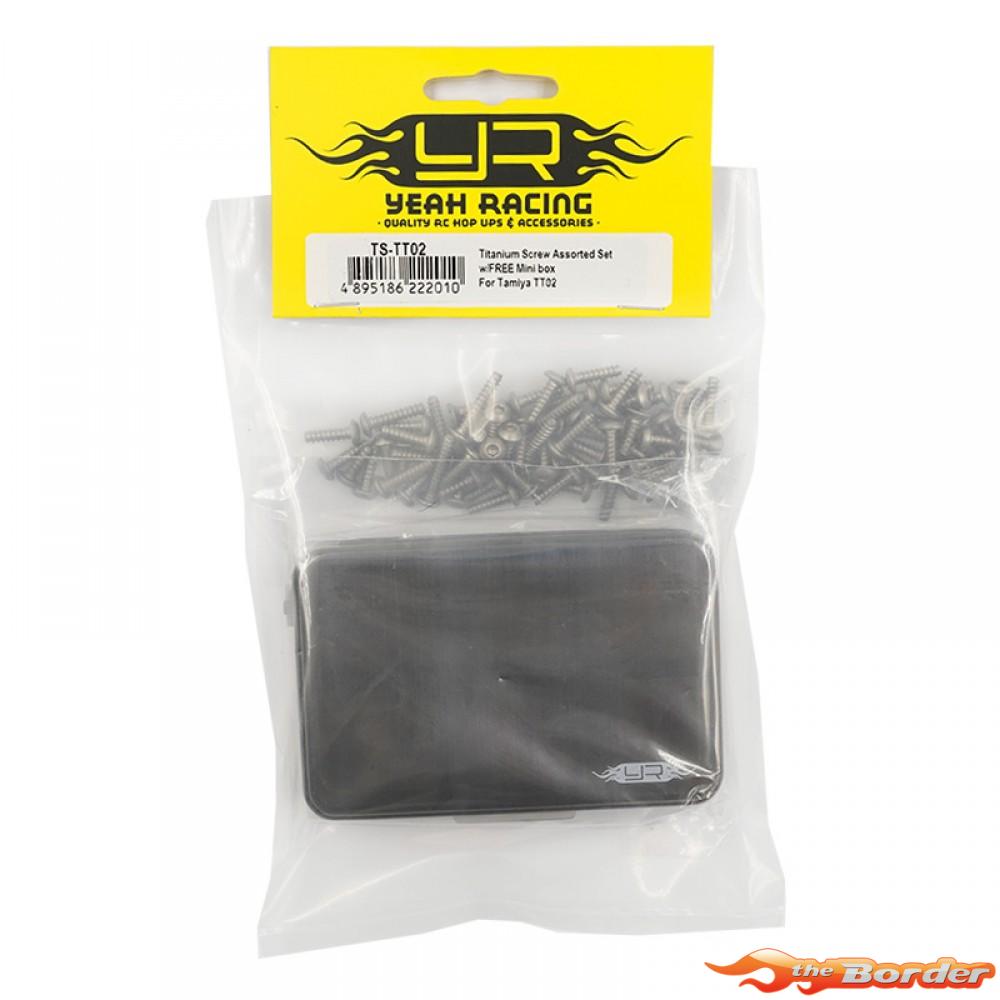 Yeah Racing Titanium Screw Set w/FREE Mini Box for Tamiya TT-02 TS-TT02 - Afbeelding 4