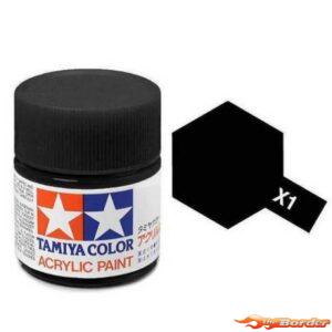 Tamiya Acrylic X-1 Black - 23ml Bottle 81001