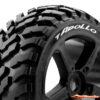 Louise RC T-Apollo Traxxas E-Revo & E-Maxx Tires - Wheels Black Glued LR-T3252SB