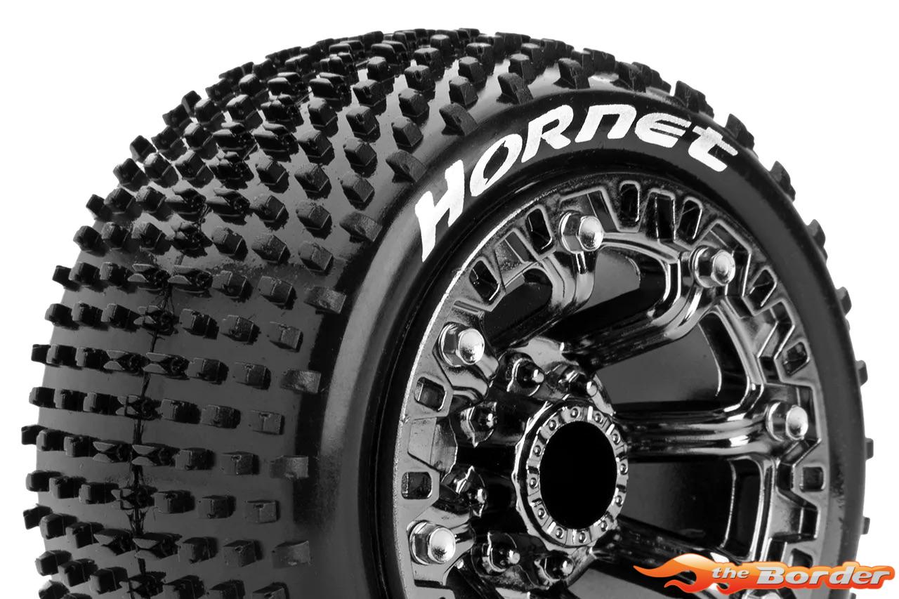 LouiseRC ST-Hornet Traxxas E-Revo & Summit 1/16 Tires - Wheels Chrome Glued LR-T3172SBC - Afbeelding 3