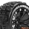 LouiseRC ST-Jumbo Traxxas Stampede/Rustler Tires - 2WD Front Wheels Black Glued LR-T3210SBH