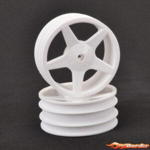 CoreRC JC 5 Spoke Front White Wheel XLS (2) CR680