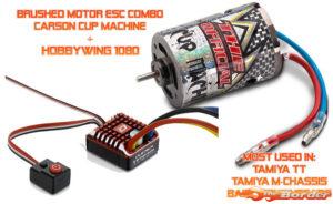 Brushed Motor Combo Hobbywing 1080 + Carson Cup Machine