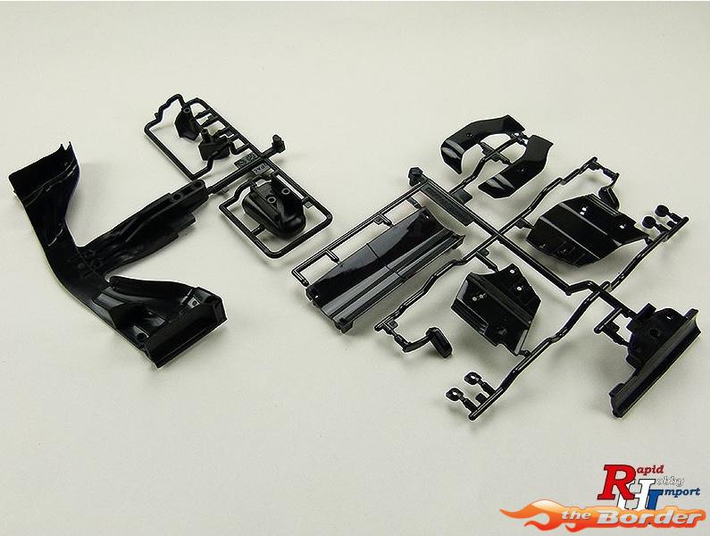Tamiya F104 Pro II Wing Set (2017) Front & Rear Black 51604