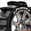 LouiseRC B-Paddle 17mm 1/8 Buggy - Wheels Black Chrome Glued LR-T3249SBC