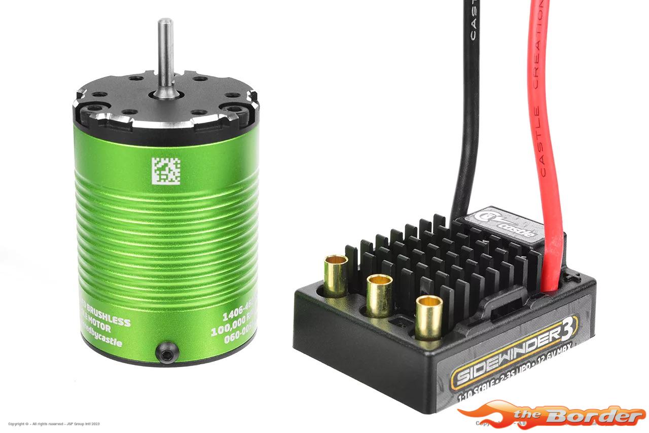 Castle SV-3 Sidewinder 1/10 Esc 2-3S Sensorless Motor 1406-4600Kv CC-010-0115-05