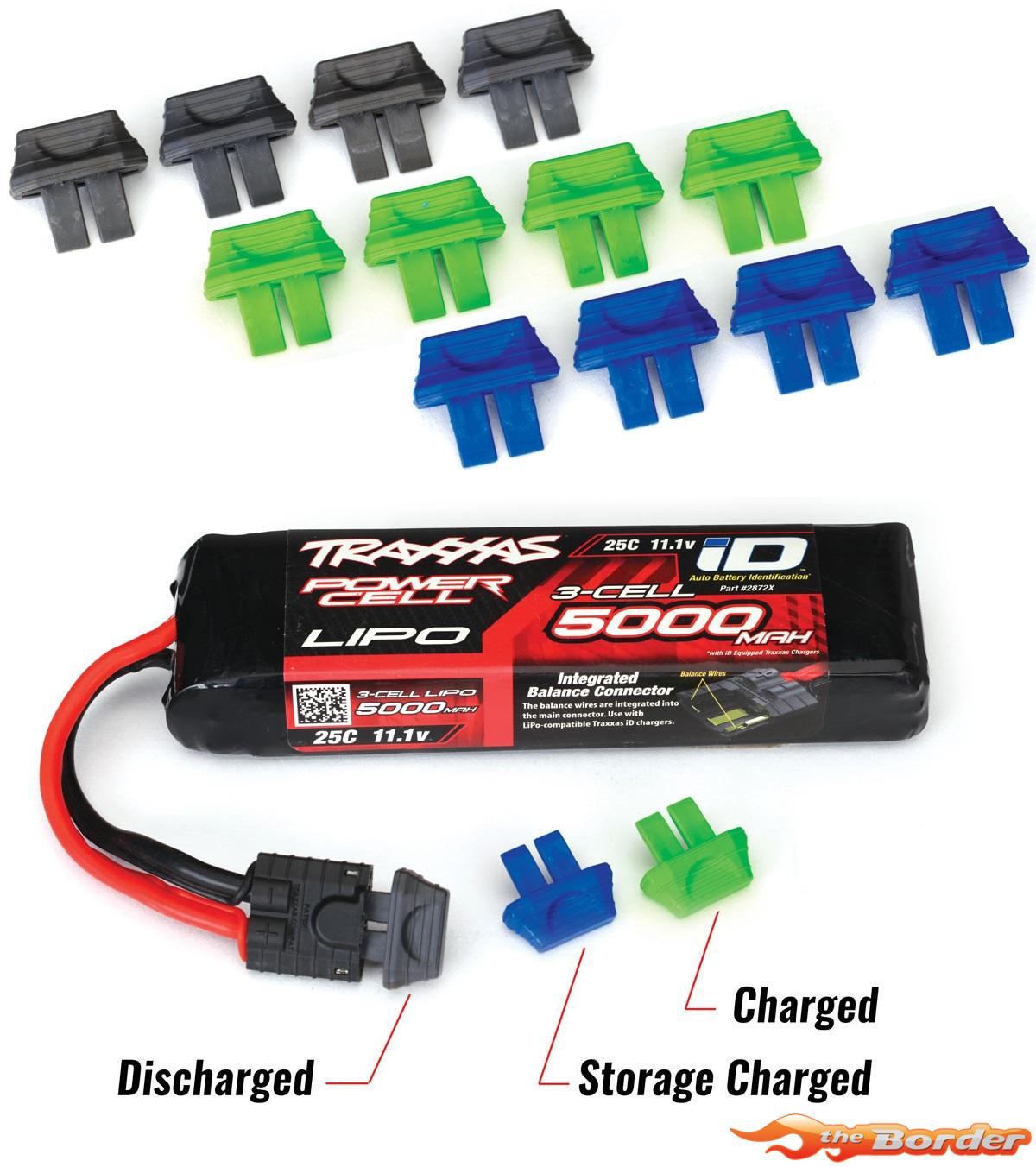 Traxxas Battery charge indicators (green (4) blue (4) grey (4)) 2943