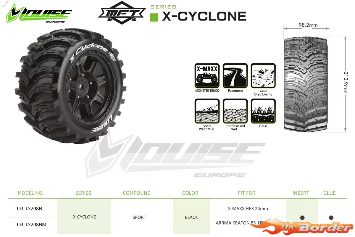 LouiseRC X-Cyclone Tyres for X-Maxx (2) LR-T3298B - Afbeelding 4