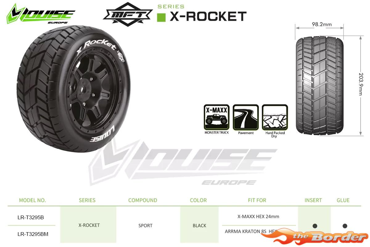 LouiseRC X-Rocket Tyres for X-Maxx (2) LR-T3295B - Afbeelding 4
