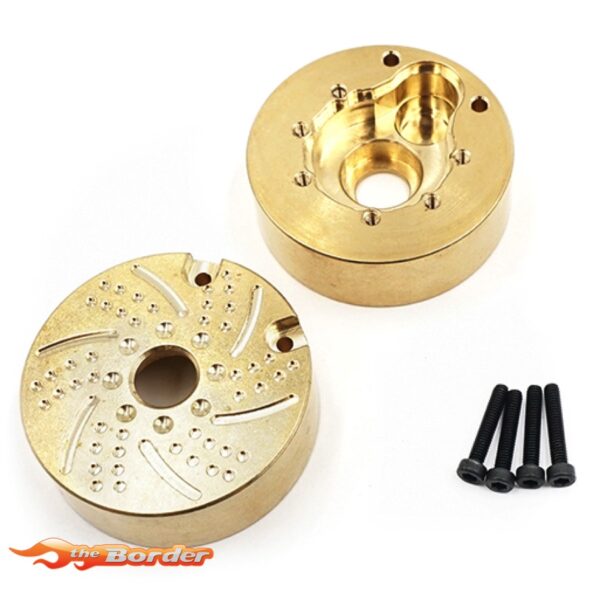 Yeah Racing Brass 118g Portal Cover Front or Rear 2pcs For Traxxas TRX-4 TRX4-054