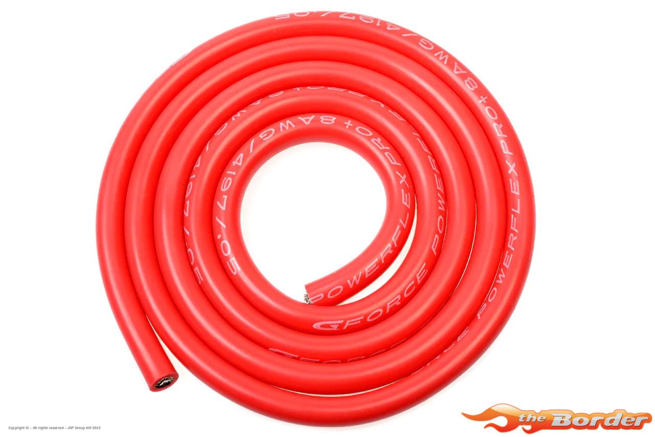 G-Force Ultra Flexible RED 8AWG Wire 1Mtr. GF-1341-010