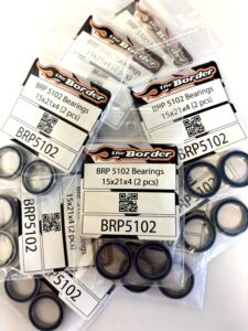 BRP Ball Bearings Rubber Sealed (15x21x4mm) (2) BRP5102