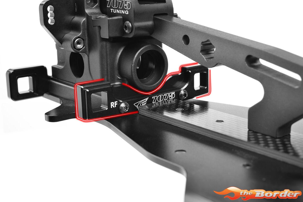 Corally Suspension Arm Mount PRO - RE-FR - Aluminum 7075 - 1pc C-00180-141 - Afbeelding 5