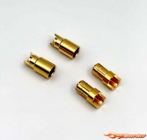 BRP 6.0mm Low Profile Gold Plated Bullet Plug (2pcs.) BRP1018