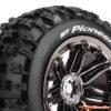 LouiseRC Tires & Wheels ST-Pioneer 1/8 Truck (Beadlock) Black Chrome (2) LR-T3287BC