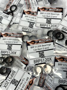 BRP Ball bearings black rubber sealed (12x18x4mm) (2) 5120X