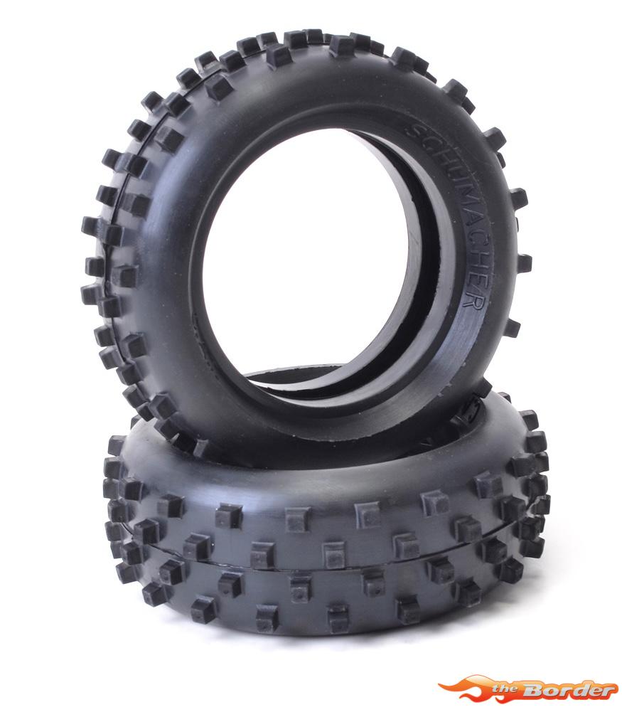 Schumacher Block Front Tyres Yellow CAT (2) U6787