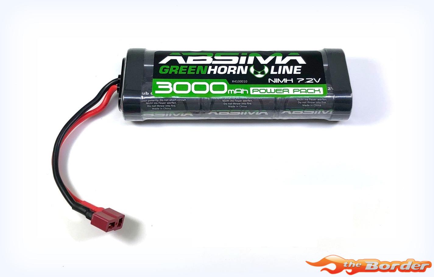 Absima 3000mAh 6-Cell 7.2V T-Plug (Deans) NiMH Battery 4100010