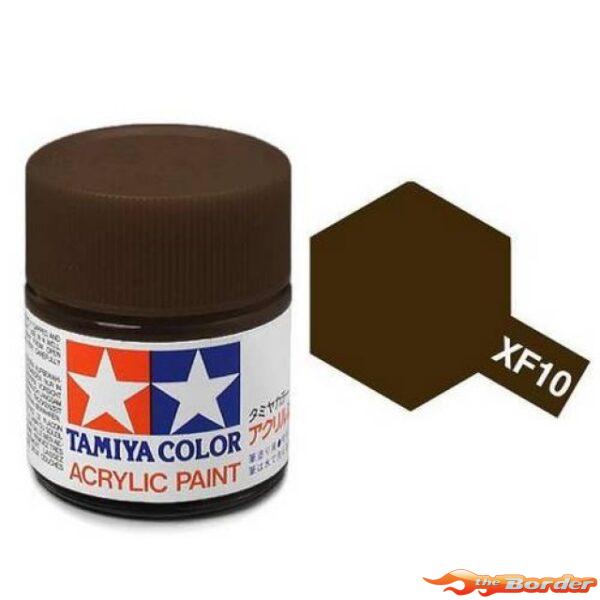 Tamiya Acrylic XF-10 Flat Brown - 23ml Bottle 81310