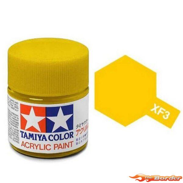 Tamiya Acrylic XF-3 Flat Yellow - 23ml Bottle 81303