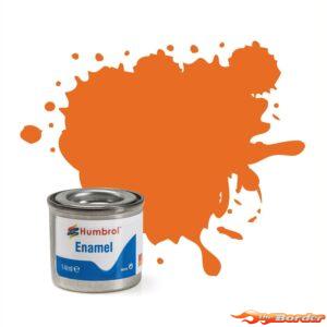 Humbrol #18 Orange Gloss 14ml Enamel Paint 0196