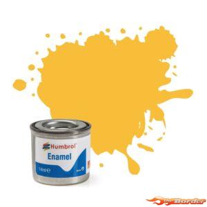 Humbrol #24 Trainer Yellow Matt 14ml Enamel Paint 0268