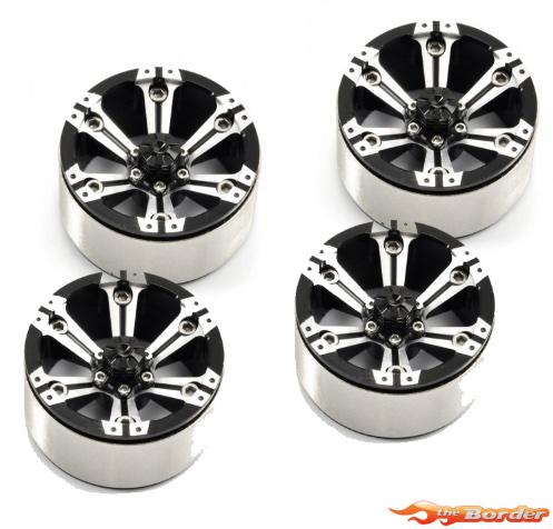 FasTrax 1.9” Heavyweight Split 6-Spoke Alloy Beadlock Wheels (4) FAST0145