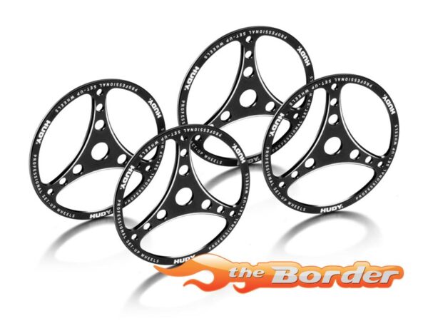 Hudy Alu Setup Wheel for 1/8 GT (4) 109672