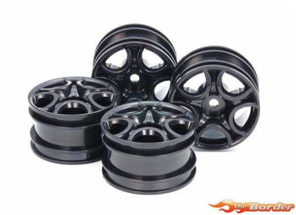 Tamiya M-Chassis C-Shaped 10-Spoke Wheels 4pc. Black 51659