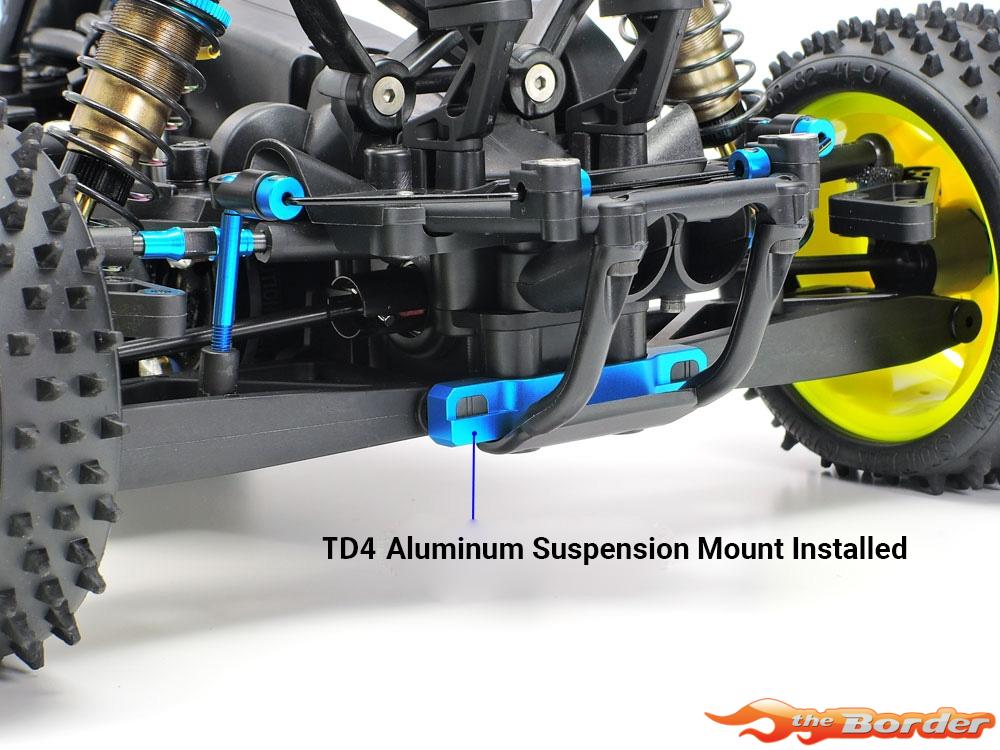 Tamiya TD4 Aluminium Rear Suspension Mount 22038 - Afbeelding 4