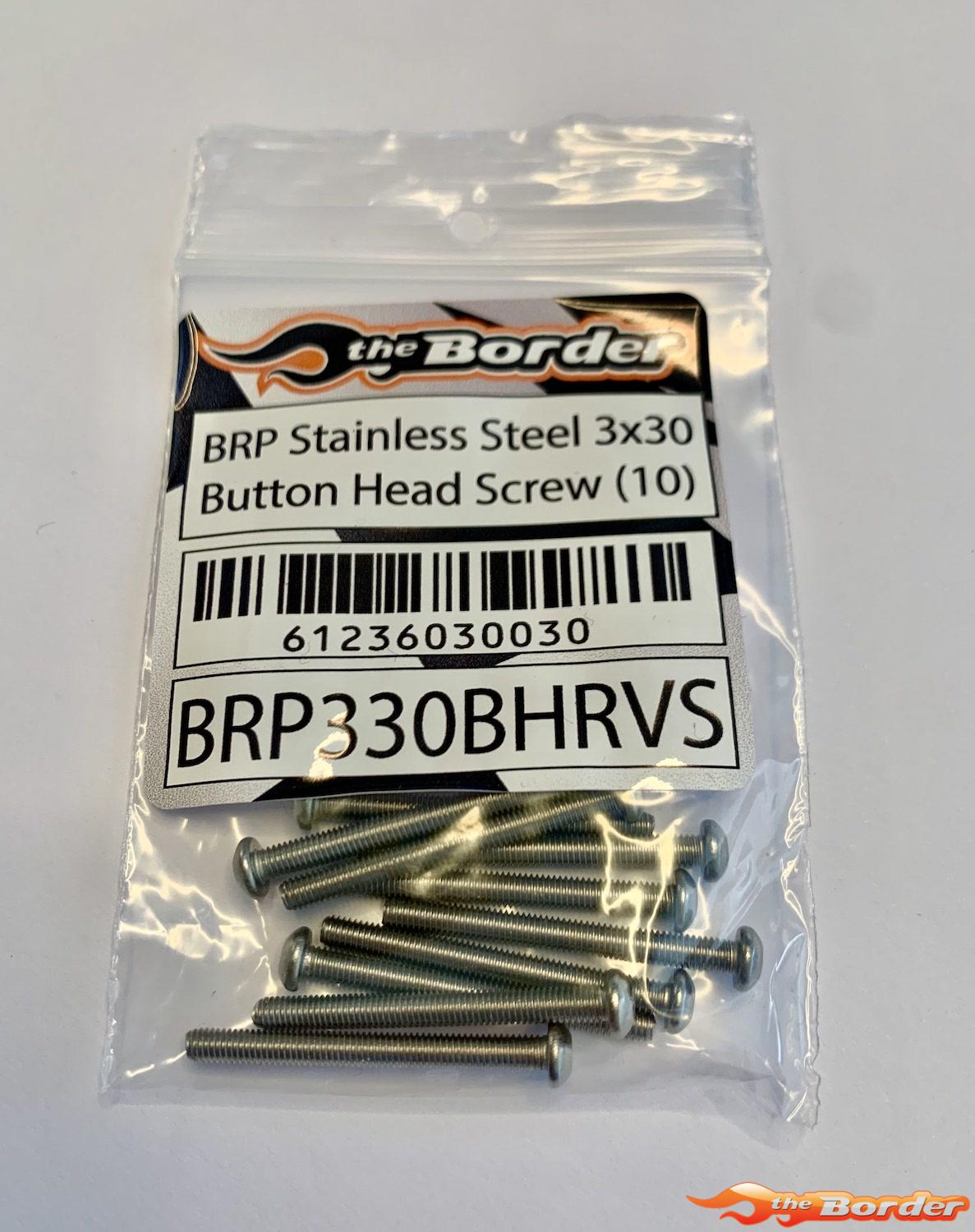 BRP Stainless Steel Screw 3x30 Hex Button Head (10) BRP330BHRVS - Afbeelding 3