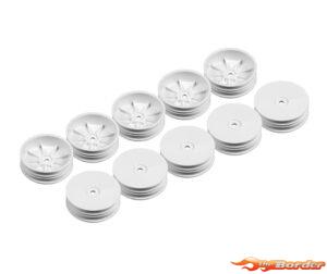 XRAY 2WD Front Slim Wheel Aerodisk w/Narrow Offset - White (10) 329904-M
